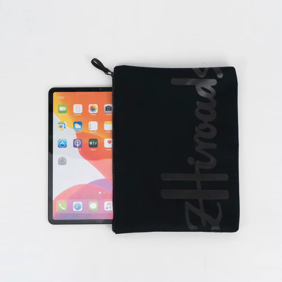 Modische Computertasche aus Baumwolle von zhiroads als Laptop- und Tablet-Hülle in Pink oder Schwarz - Bild 5