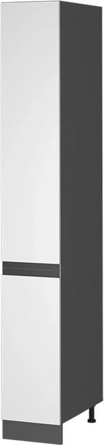 Vicco Apothekerschrank R-Line Medizinschrank für die Küche Weiß/Anthrazit B: 30 cm, H: 207 cm, T: 57,2 cm - Bild 1