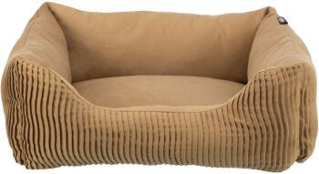 Trixie Katzen-Bett Marley Sofa in Beige und Braun mit abnehmbarem Bezug und rutschfester Unterseite, B/T/H: 70 x 70 x 25 cm - Bild 1