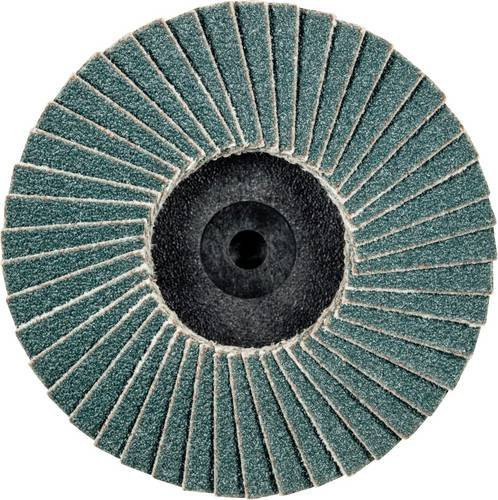 PFERD COMBIDISC Zirkon Mini-POLIFAN Fächerschleifscheibe Durchmesser 50 mm Körnung 120 für gehärteten Stahl in Multicolor - Bild 1