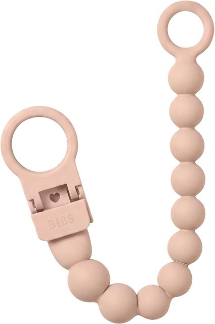 BIBS Schnullerclip aus Silikon in Pink, BPA-frei - Bild 1