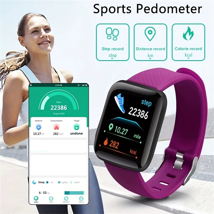 CHAONB Smartwatch, Schwarz, Kunststoff, Silikon, Unisex - Bild 3