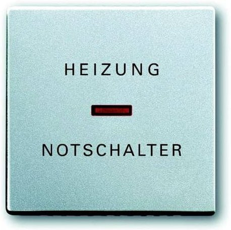 Busch-Jaeger Abdeckung Heizungs-Notschalter Future Linear in Weißaluminium (RAL 9006) - Bild 1