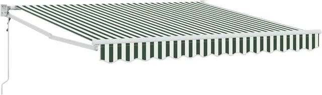 vidaXL Markise aus Polyester in Grün und Weiß, B/T/H: 300 x 250 x 165 cm - Bild 1