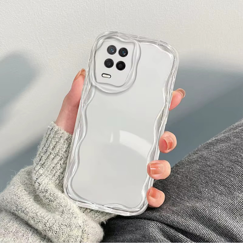 Oppo A54 4G Handyhülle CPH2239 Transparentes TPU Wave Soft Case Cover - Bild 3