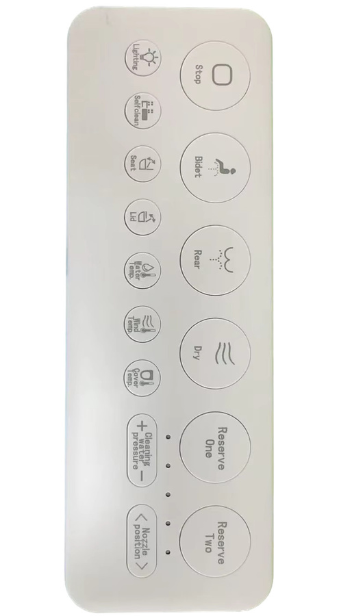 WETIPS Smart AI Dusch-WC mit automatischem Deckel und Bidet-Funktion, Dual-Spülung, Weiß, B/T/H: 49,5 x 37,0 x 42,0 cm - Bild 3