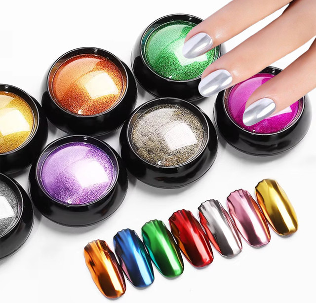 Magic Mirror Nail Art Glitzerpulver, Metallic-Effekt, 0,5 g - Bild 1