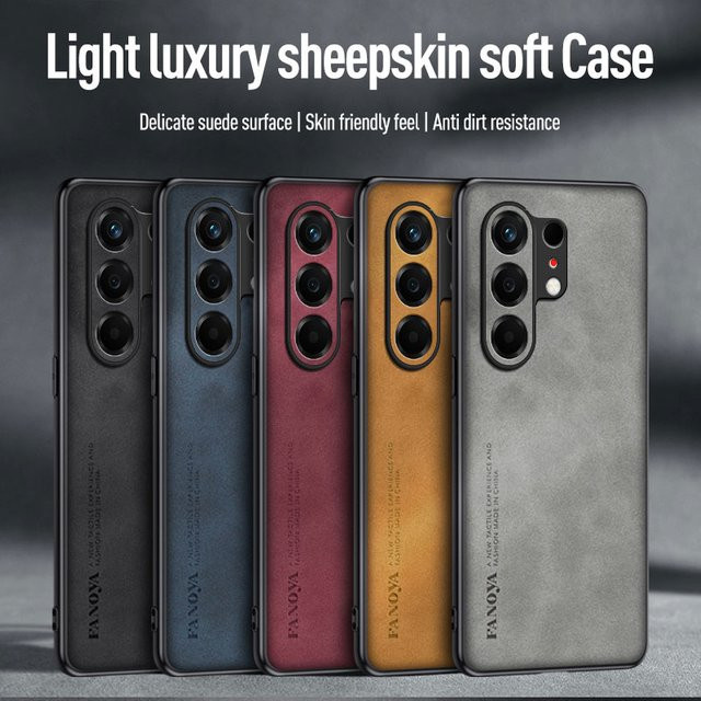 Premium PU-Leder Schutzhülle für Tecno Camon 50 4G in Rot - Bild 1