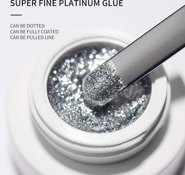 HotPress Glitter Nail Art Glue, Metallic, 5g - Bild 1