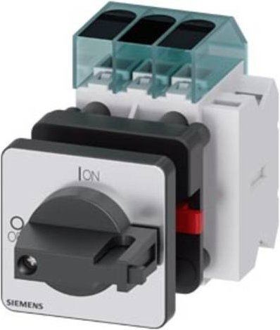 Siemens Lasttrennschalter Schwarz 3polig 32A 16mm² 1 Schließer 1 Öffner 690 V/AC 3LD32501TK11 - Bild 1