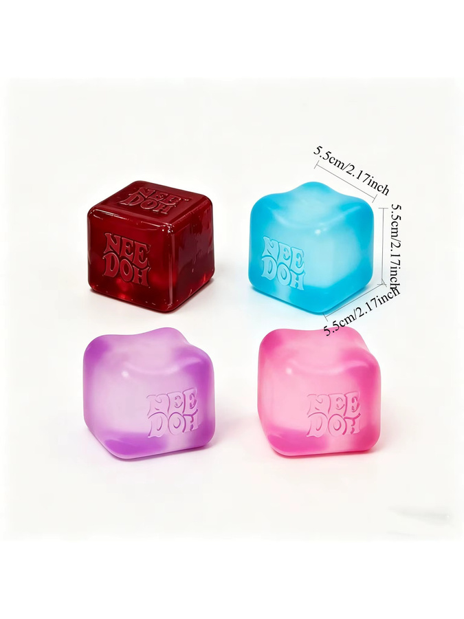 NeeDoh Nice Cube Squishy Fidget Cube Dr Pepper Edition, Stressabbau-Quetschspielzeug, Sensorik-Spielzeug - Bild 4