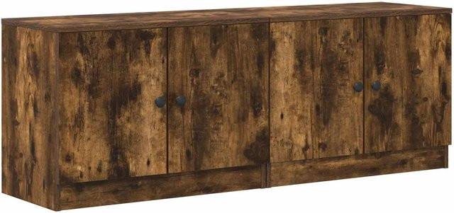 vidaXL Stauraum-Schrank für Hochbett, 2er-Set, Geräucherte Eiche, Braun - Bild 1