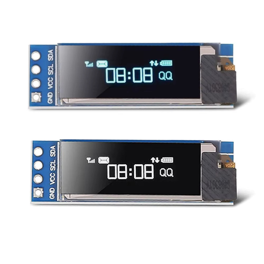 AOKIN OLED LCD Display Modul 0,91 Zoll mit IIC I2C SPI Schnittstelle in Weiß und Blau für Arduino Raspberry Pi STM32 - Bild 2