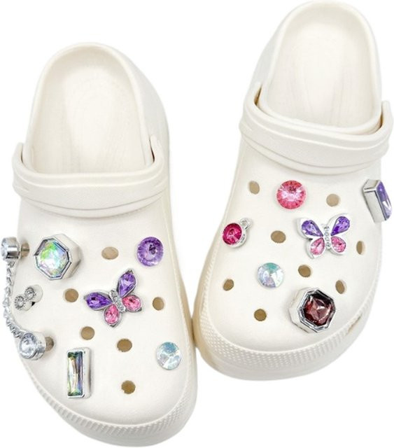 FHLDING Schuh Charms Set, Bunt, Diamant, Kristall, Schmetterling - Bild 1