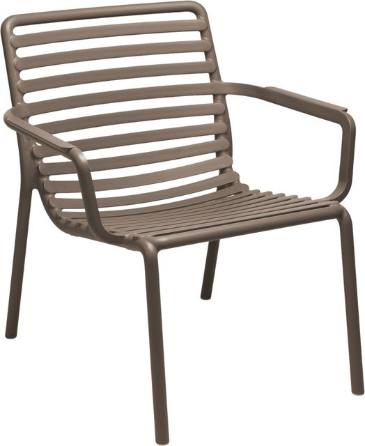 Nardi Doga Relax Sessel aus Kunststoff in Braun Matt für Garten und Terrasse - Bild 1