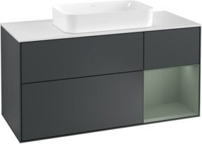 V&B Waschtischunterschrank Finion mit Wandbeleuchtung, Breite: 120 cm, Lackiert - Bild 1