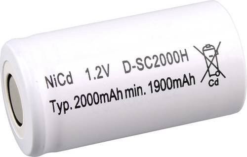 Mexcel Spezial-Akku Sub-C NiCd 1.2V 2000 mAh in Weiß - Bild 1