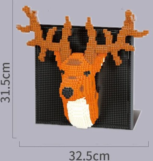 Wucifang Bags 3D Tier Bausteine DIY Puzzle, Elefant Tiger Chinesischer Drache, ab 6 Jahren - Bild 1