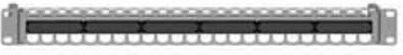 Rutenbeck Patch-Panel 48 Ports 1 HE Schwarz Grau B: 483 mm - Bild 1