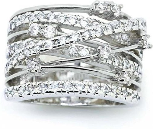 SILVERHOO Fingerring, Silber, Kristall, Damen - Bild 1