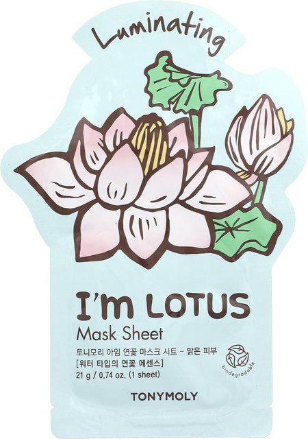 Tonymoly Ich bin Lotus Luminous Beauty Mask Sheet, 21 g, Hyaluronsäure, Kollagen - Bild 1