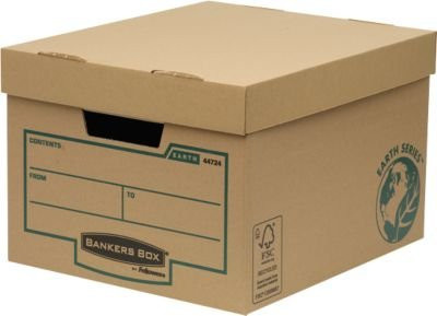 Fellowes Bankers Box Earth Archivbox aus Karton, Braun, 10 Stück - Bild 1