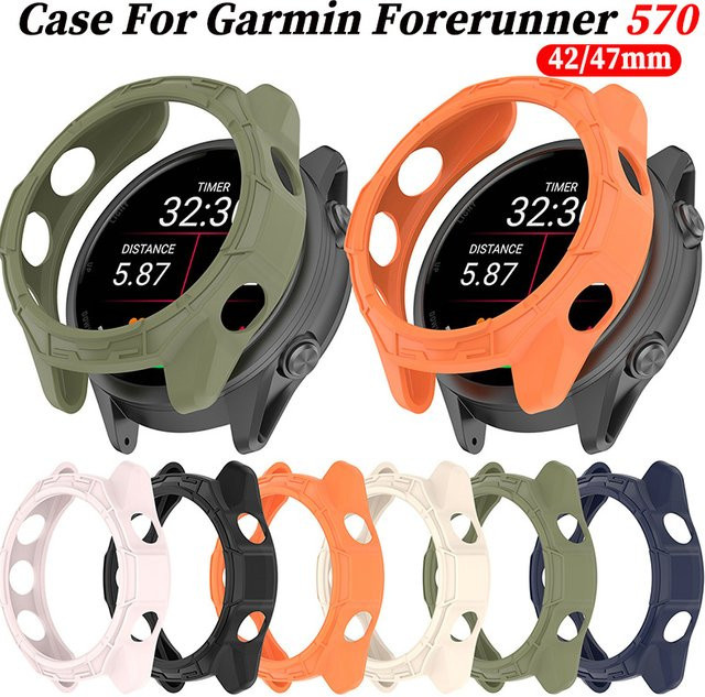 CHIICSMART Schutzhülle für Garmin Forerunner 570, Silikon, Green, Unisex - Bild 1