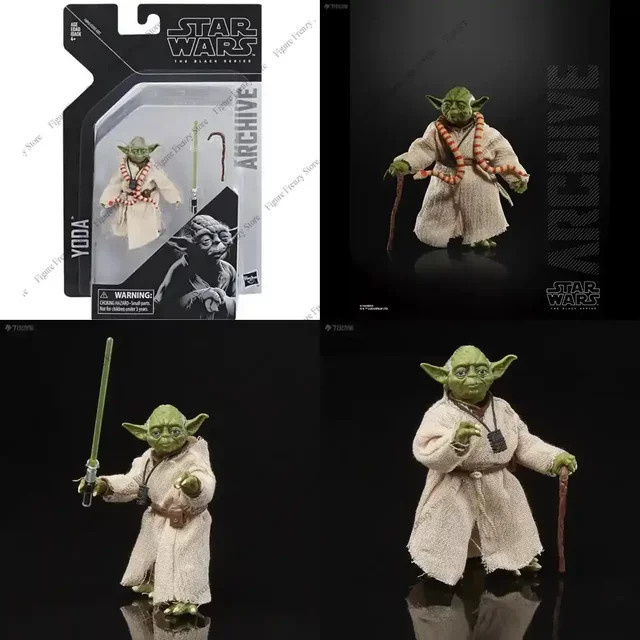 Hasbro Star Wars The Black Series Archive Master Yoda Actionfigur, 15,24 cm - Bild 1