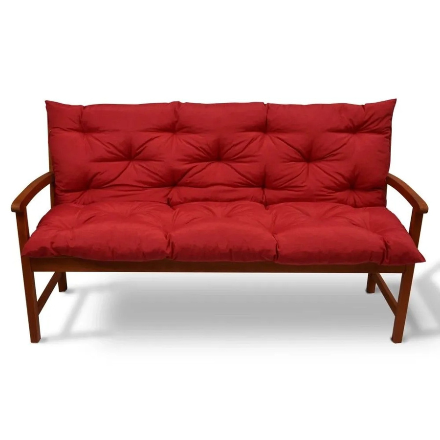 Beautissu Flair BR Bankauflage Rot B: 150 cm, T: 50 cm - Bild 2
