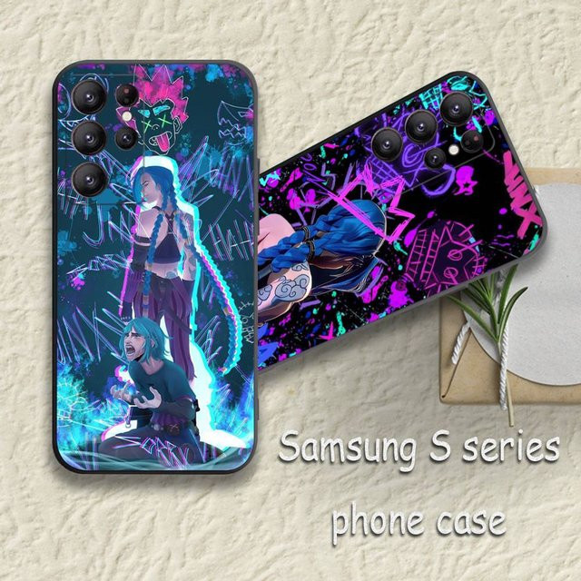 Graffiti Arcane Jinx Handyhülle für Samsung Galaxy S25 S23 S22 S21 S20 S10 Ultra Plus FE TPU Soft Cover in Multicolour - Bild 1
