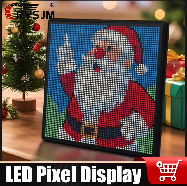 RYSJM RGB LED Pixel Display Panel Programmierbare Kunst Licht Lampe für Gaming und Anime Zimmer Dekoration - Bild 1