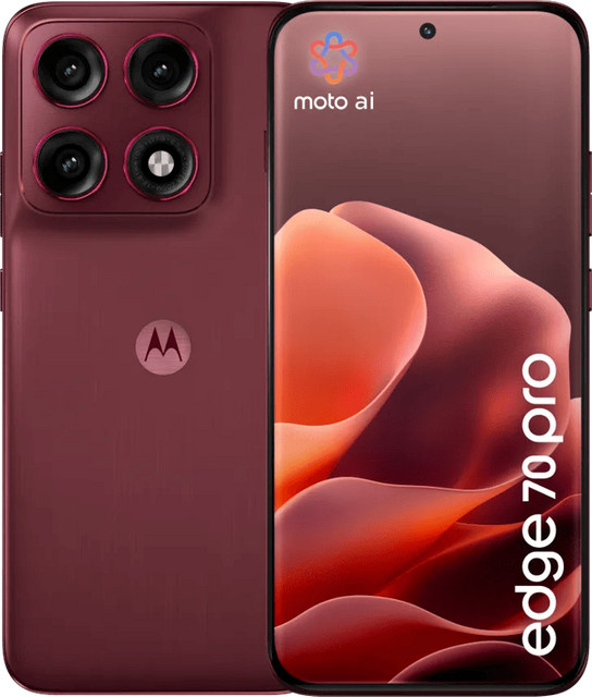 Motorola Edge 70 Pro 5G Smartphone mit 256 GB Speicher in Rot - Bild 1