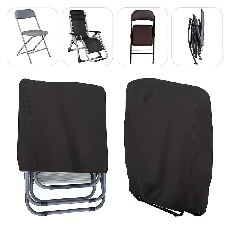 Schutzhülle für Gartenklappstühle und Sessel, Schwarz - Bild 2