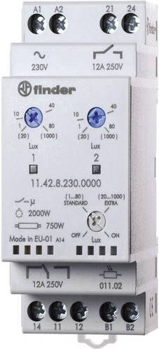Finder Dämmerungsschalter 11.42.8.230.0000 mit 230 V Betriebsspannung und einstellbarer Lichtempfindlichkeit - Bild 1