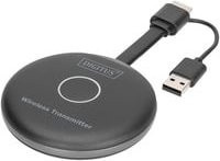 Digitus DS-55322 Wireless HDMI Transmitter Click & Present PRO Sender für Video- und Audio-Übertragung mit Wi-Fi bis zu 50 m in Schwarz und Grau - Bild 1