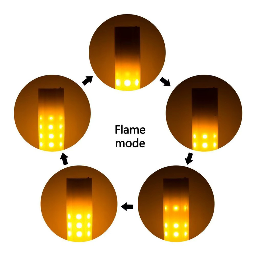 SAGE LU MEI LED Flamme Kerze mit dynamischem Blinkeffekt für Camping und Atmosphäre, G9/E14 2W LED Glühbirne, 85-265V - Bild 2