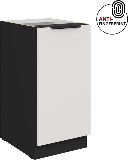 Küchenunterschrank ARIA in Weiss ultra matt mit Anti Fingerprint Effekt, Breite: 40 cm - Bild 1