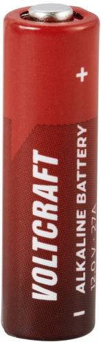 VOLTCRAFT Spezial-Batterie 27A Button-top Alkali-Mangan 12V 20 mAh, Farbe: Rot - Bild 1