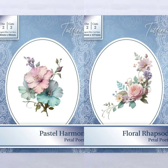 Pastel Harmony Metall-Stanzformen für DIY Scrapbooking und Bastelarbeiten - Bild 1