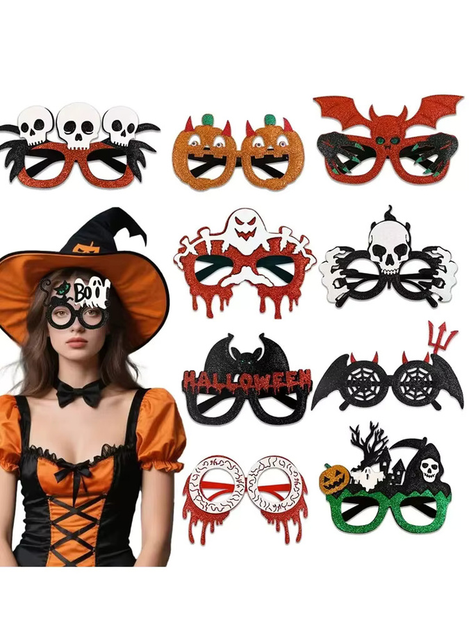 Max Fun Halloween, 12-teiliges Set, Partybrille, Zubehör - Bild 2