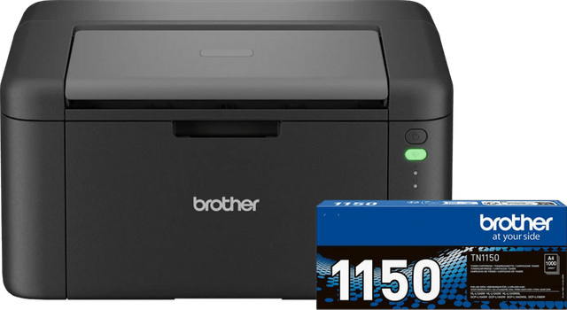 Brother HL-L1240W Schwarz WLAN Laserdrucker inklusive zusätzlichem schwarzen Toner - Bild 1