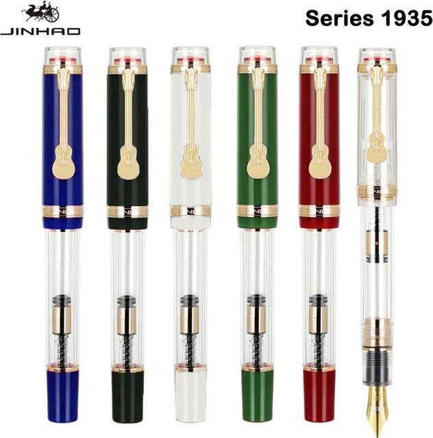 JINHAO 1935 TIANDAO Füllfederhalter aus transparentem Resin mit Schwert-Feder und Gitarren-Clip - Bild 1