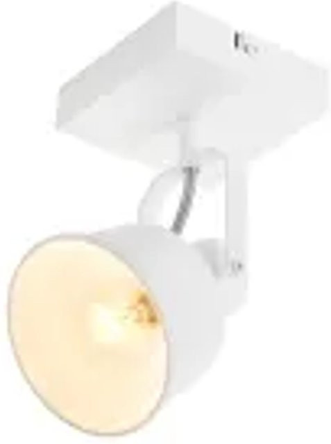 NETTLIFE Deckenleuchte aus Metall in Weiß, modern und rund, E14, verstellbar - Bild 1