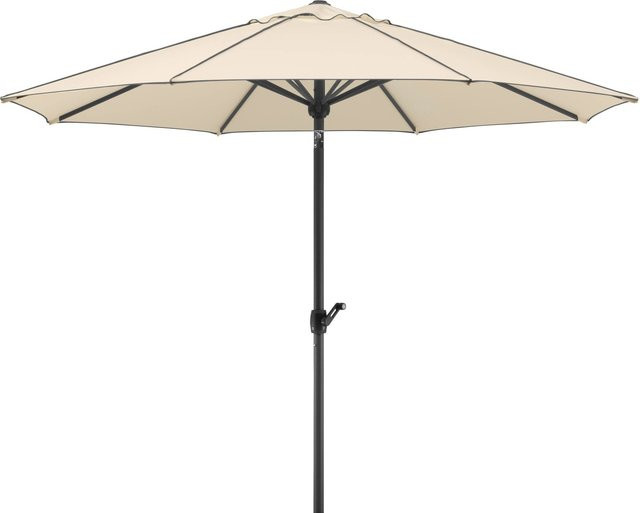 Schneider Marktschirm Adria in Beige mit Knickfunktion, Durchmesser: 300 cm, UV 50+ Schutz, Aluminiumgestell und Polyester-Gewebe - Bild 1