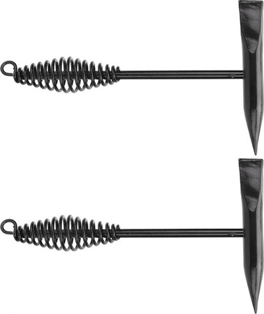 2er-Set Schweißer Chipping Hammer aus Edelstahl mit Federgriff in Schwarz, Länge: 25 cm