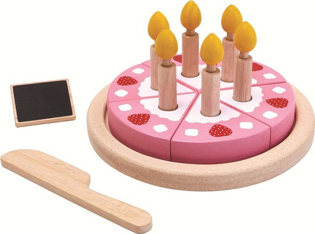 Plantoys Geburtstagskuchen Set, Holz, ab 2 Jahren - Bild 1