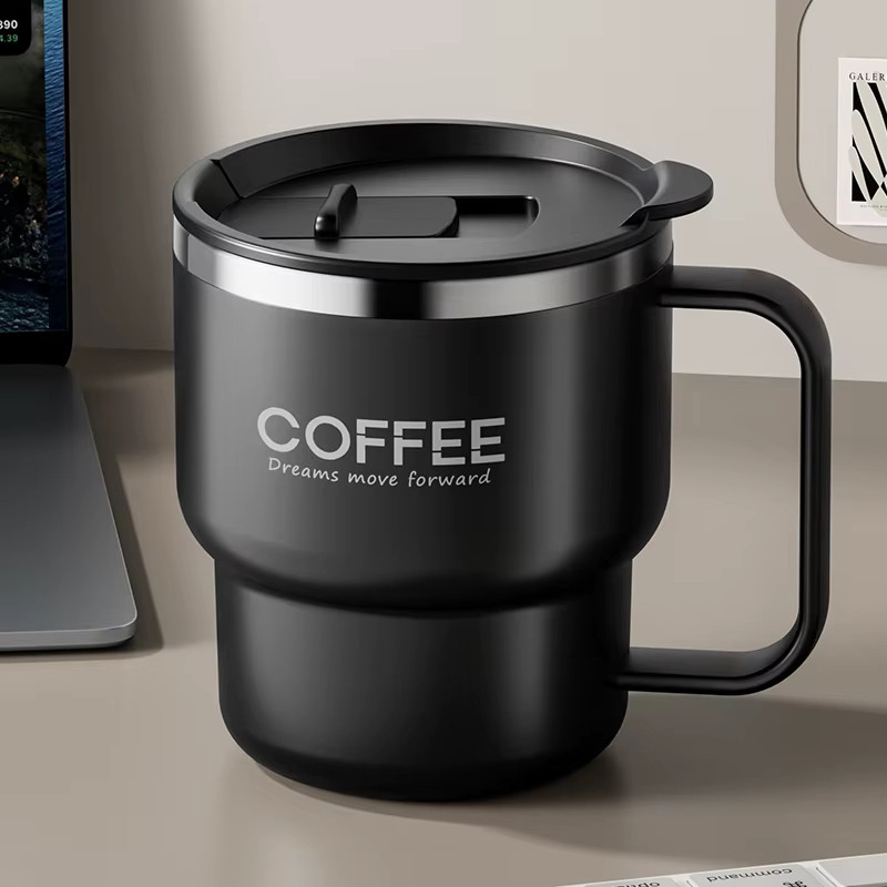 WORTHBUY Isolierte Kaffeetasse aus Edelstahl 304, Doppelwandiger Wasserbecher in Rot - Bild 5