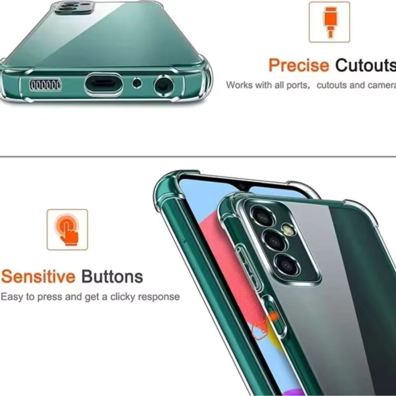 Transparente Air-Bag Schutzhülle für Samsung Galaxy A-Serie (A12, A13, A14, A22, A23, A24, A32, A33, A34, A52, A52s, A53, A54, A72, A73) 4G/5G mit 1,5 mm Dicke - Bild 4