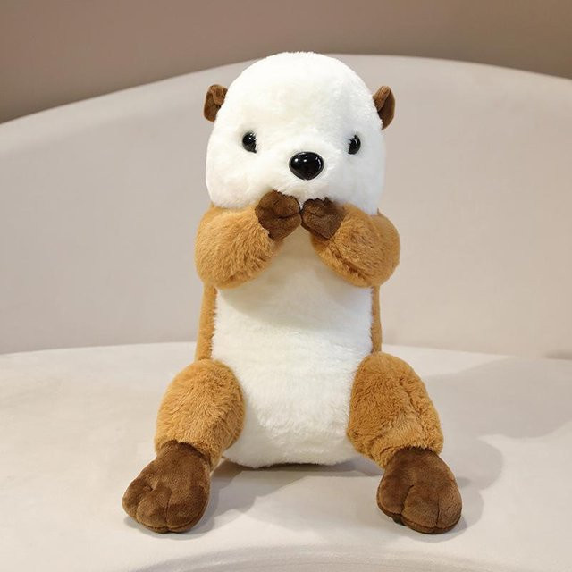 Otterpuppe Plüschtier, Seeotterpuppe, Braun - Bild 1