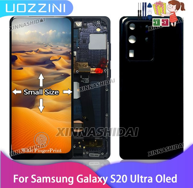 Samsung Galaxy S20 Ultra OLED LCD Display Touchscreen Digitizer Ersatz für G988/G988B in Schwarz oder Silber - Bild 1